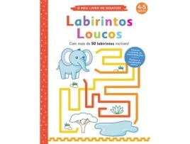 Livro O Meu Livro de Desafios: Labirintos Loucos de Elizabeth Golding (Português)