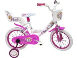 Bicicleta DENVER BIKE 2495 16' Ferro Rosa e Branco