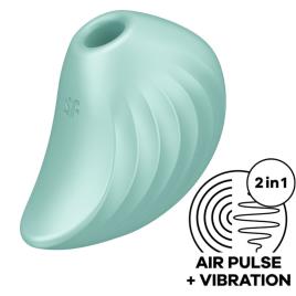 ESTIMULADOR E VIBRADOR SATISFYER PEARL DIVER - VERDE