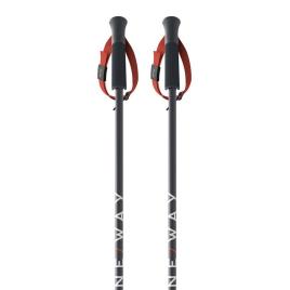 Fischer Poloneses Júnior Rd Sl 90 cm Black / Red