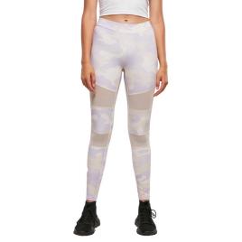 Urban Classics Leggings Camo Tech Mesh 5XL Lilac Camo