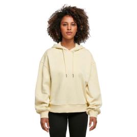 Build Your Brand Moletom Com Capuz Oranic Oversized XS Soft Yellow