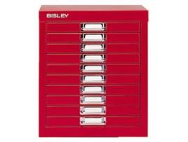 Movel Metal com Fecho 673X279X429Mm com 10 Gavetas 51Mm Vermelho Venda Multiplos