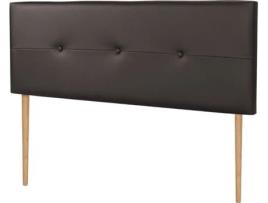 Cabeceira de Cama DHOME Estofada (Castanho - Polipele - 160 x 5 x 105 cm)