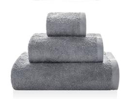 Toalha BEST INTERIOR Sage (Cinzento - Algodão - 70x140 cm)