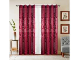 Cortina BEST INTERIOR Indie (Rosa - Poliéster - 140x260 cm)