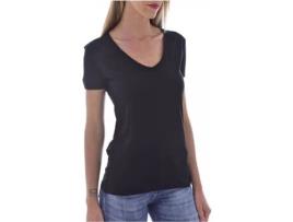 T-shirt Básica JOYAH Viscose Mulher (M - Preto)