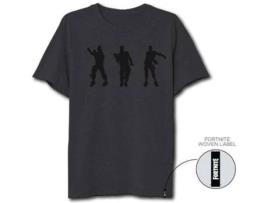 T-Shirt FORTNITE Logo Cinzento Escuro XL