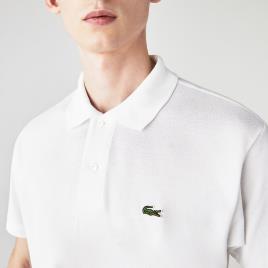 Lacoste Polo direito em malha piqué L1212 