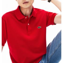 Lacoste Polo direito em malha piqué L1212 
