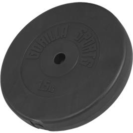 Gorilla Sports Placa De Peso De Vinil Kg 7.5 7.5 kg Black