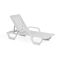 Espreguiçadeira de resina MALIBU BRANCO RECICLADO