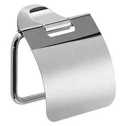 Porta-rolos STELVIO COM TAMPA 13.5CM CROMADO BRILHANTE