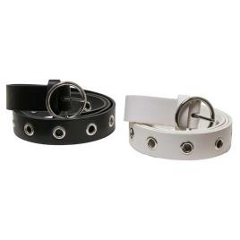 Urban Classics Cinto Synthetic Eyelet Unidades S-M Black / White