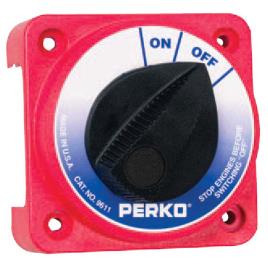 Perko Interruptor De Bateria Compacto On-off One Size Red