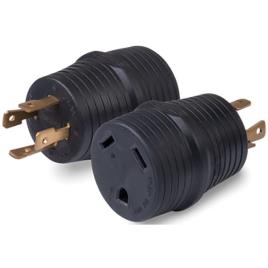 Parkpower By Marinco Macho 30a 30a Adaptador De Conector Fêmea One Size Black