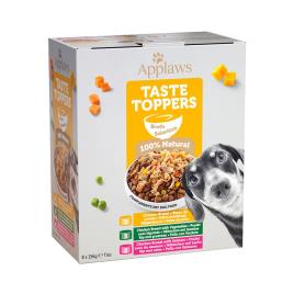 Applaws Taste Toppers em caldo latas para cães 8 x 156 g - Pack de experimentação - Em caldo