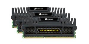 DDR3 12GB 3x4GB PC 1600 XMP Vengeance Heatspreader CMZ12GX3M3A1600C9