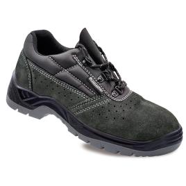 SAPATOS DE SEGURANÇA DE CAMURÇA PERFURADA CINZENTA S1P SRC TAMANHO 46 BLACKLEATHER