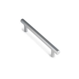 BLÍSTER COM 4 PUXADORES PARA MÓVEIS TIPO ASA. FABRICADO EM INOX E ACABAMENTO ALUMÍNIO. MOD.891H ENTRE PONTOS 128mm