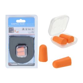 MASCARA PARA DORMIR COM TAMPOES PARA OUVIDOS