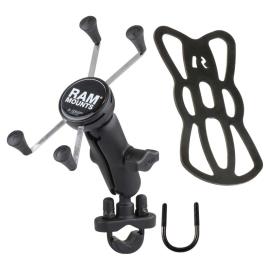 Rammount Powersports Rail U-bolt Mount X-grip 5´´ Phablets Large