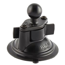 Rammount Powersports Twist Lock Suction Cup Base With Ball One Size Black