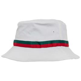 Flexfit Gorro Stripe One Size white/firered/green