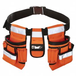 Toolpack 425007 High-Visibility Tool Belt 'Sash' Orange and Black