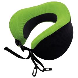 Travelsafe 424620 Memory Foam Folding Neck Pillow Green and Black