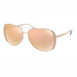 Michael Kors Eyewear Óculos de sol para mulheres MK1082 Chelsea Glam 1108R1 Rose Gold