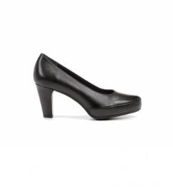 Dorking para mulher. Sapatos de couro Blesa D5794 Sugar black -Altura