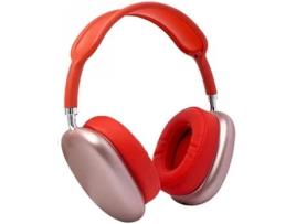 Auscultadores Bluetooth KLACK AUP9PLUS (Over Ear - Microfone - Vermelho)