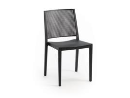Conjunto 4 Cadeiras Grid Sem Braços Antracite Tensai Furniture