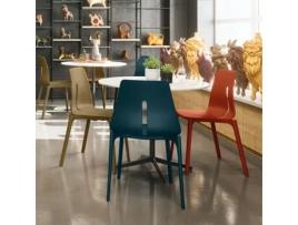 Conjunto 4 Cadeiras Oblong Antracite/Camel Tensai Furniture