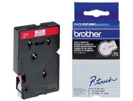 Etiquetadora BROTHER TC-202 Vermelho sobre Branco