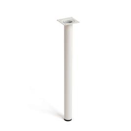 PÉ CILÍNDRICO DE AÇO. COR BRANCO. MOD. 401G. MEDIDAS Ø3,1x40cm 2-401G.400.01 REI