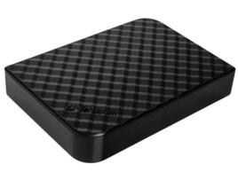 Disco HDD Externo VERBATIM 3.5 2TB USB 3.0 (Preto - 2 TB - USB 3.0)
