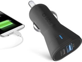 Carregador de Isqueiro  TECRTC1USB2AUL Preto