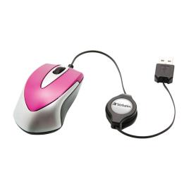 Verbatim Mouse Go Mini Travel One Size Pink / Silver