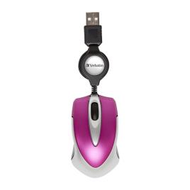 Verbatim Mouse Go Mini Travel One Size Pink / Silver