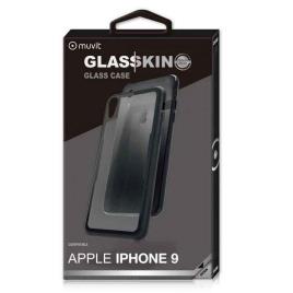 Capa iPhone XR  Glass skin Preto