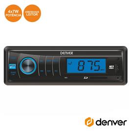Auto-Rádio Mp3 Wma 7wx4 C/ Fm/Mmc/Sd/Usb Aux Denver