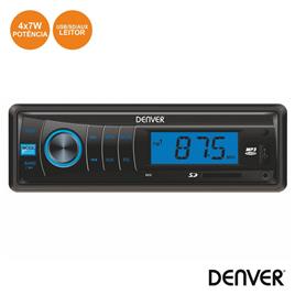 AUTO-RÁDIO MP3 WMA 7Wx4 C/ FM/MMC/SD/USB AUX DENVER