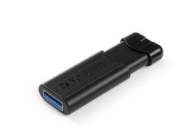 Pen USB VERBATIM Pinstripe (128 GB - USB 3.0 - Preto)