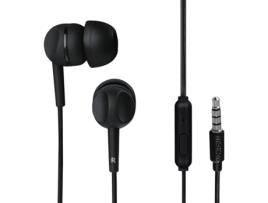 Auriculares Com fio THOMSON EAR3005 (In Ear - Microfone - Preto)