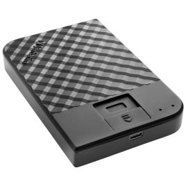 Disco HDD Externo  Fingerprint Secure 1TB (Preto - 1 TB - USB 3.1)