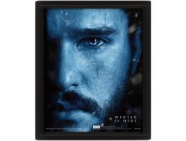 Poster 3D GAME OF THRONES Jon Snow vs Night King