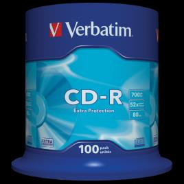 CD-R 700MB 52X EXTRA PROTECCION SPINDLE 100