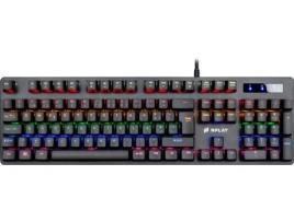 Teclado Gaming NPLAY Conquer 2.0 (Mecânico - Português - Preto)